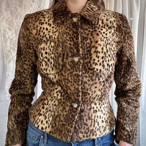 🤎 Furry Cheetah Blazer 🤎